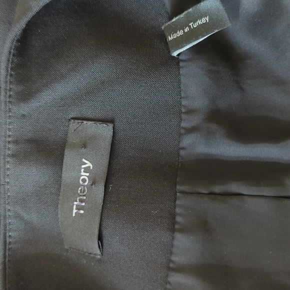 Theory Lindrayia B Admiral Crepe Women's Black Blazer Jacket - Picture 8 of 10